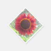 Rusty Red Sunflower Napkin Servet (Hoek)
