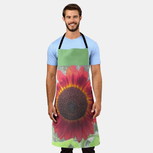 Rusty Red Sunflower Schort (Gedragen)