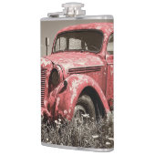 Rusty Red Truck Flask Heupfles (Links)
