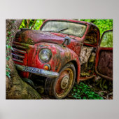 Rusty Red Truck Poster (Voorkant)