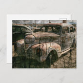 Rusty Retro Car Briefkaart (Voorkant / Achterkant)