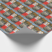 Rusty Retro Gasoline Pomp Cadeaupapier (Hoek)