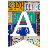 Rusty Retro Licentie Bord Verjaardag Vlaggetjes (Derde vlag)