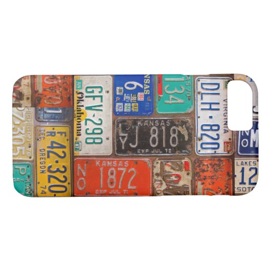 Rusty retro licentie borden Case-Mate iPhone case (Achterkant (Horizontaal))