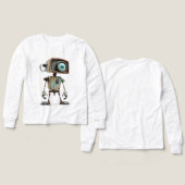 Rusty Retro Robot – Wide-Eyed Explorer (Voorkant /achterkant)