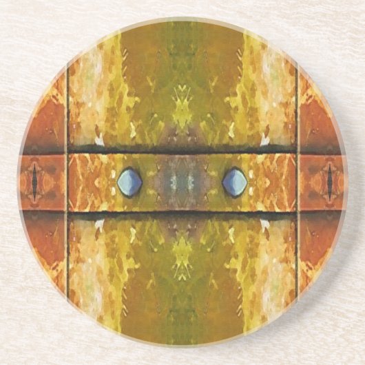 Rusty Rivets en Bars Abstract Zandsteen Onderzetter (Voorkant)