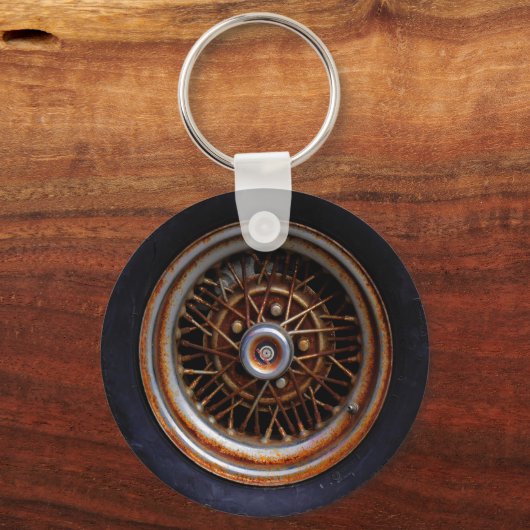 Rusty Roadmaster Tire Sleutelhanger (Achterkant)