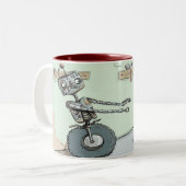 Rusty Robot Tweekleurige Koffiemok (Voorkant links)