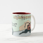 Rusty Robot Tweekleurige Koffiemok (Voorkant rechts)