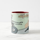 Rusty Robot Tweekleurige Koffiemok (Center)