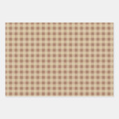 Rusty Roos Gingham Inpakpapier Vel (Voorkant 3)