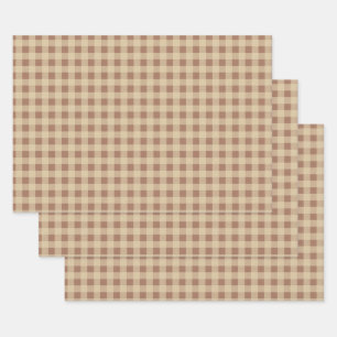 Rusty Roos Gingham Inpakpapier Vel