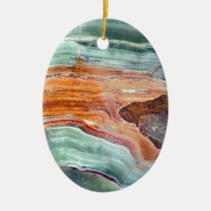 Rusty Sagey Minty Quartz Keramisch Ornament