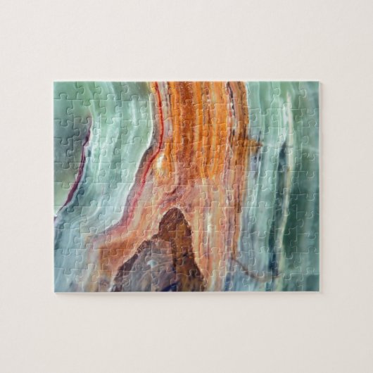 Rusty Sagey Minty Quartz Legpuzzel (Horizontaal)