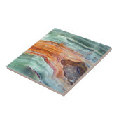 Rusty Sagey Minty Quartz Tegeltje (Zijkant)