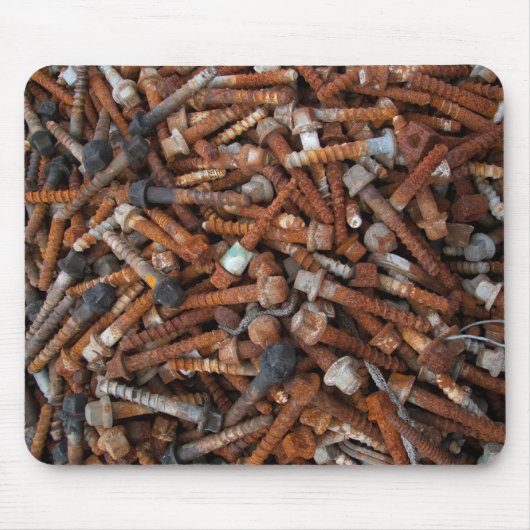 Rusty Screws Mousepad Muismat (Voorkant)