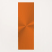 Rusty sinaasappel met glanzend effect yogamat (Voorkant)