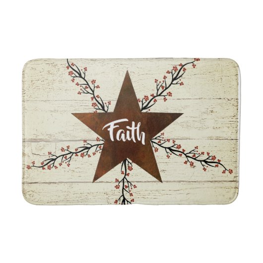 Rusty star and berries, Faith Badmat (Voorkant)