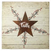 Rusty star and berries, Faith Tegeltje (Voorkant)