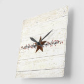 Rusty star en bessen vierkante klok (Hoek)