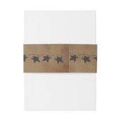 Rusty Stars Belly Bands Uitnodigingen Wikkel (Achterkant Voorbeeld)