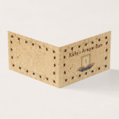 Rusty Stars & Candle Folded Visitekaartje (Buitenkant)