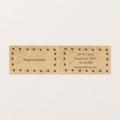 Rusty Stars & Candle Folded Visitekaartje (Binnenkant ongevouwen)