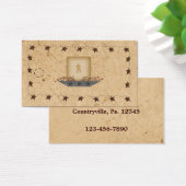 Rusty Stars & Candle Hang Label Visitekaartje (Bureau)