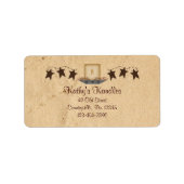 Rusty Stars en Candle Product Label (Voorkant)