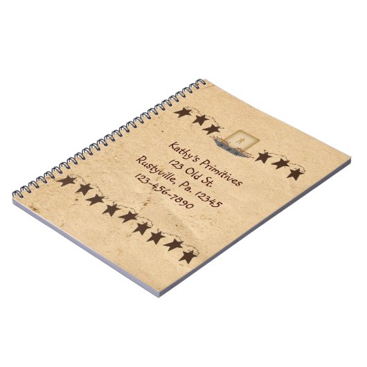 Rusty Stars en kaars Notitieboek (Linkerzijde)
