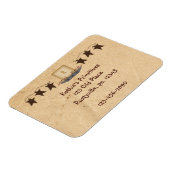 Rusty Stars en kaars Premium Magnet Magneet (Linkerzijde)