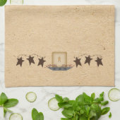 Rusty Stars en kandle Kitchen Towel Theedoek (Gevouwen)