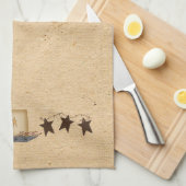 Rusty Stars en kandle Kitchen Towel Theedoek (Quarter Fold)