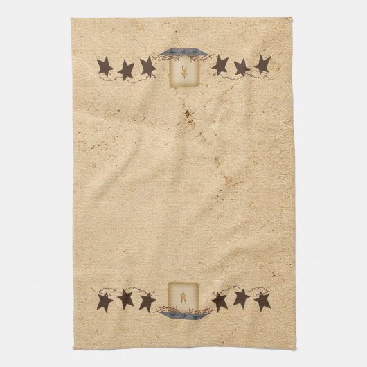 Rusty Stars en kandle Kitchen Towel Theedoek (Verticaal)