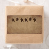 Rusty Stars productlabel Etiket (Insitu)