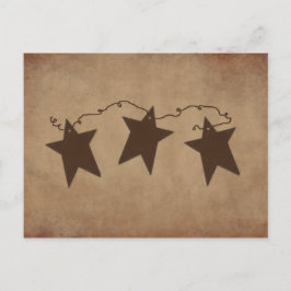 Rusty Stars Recipe Card Briefkaart
