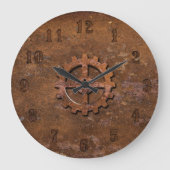 Rusty Steampunk Clock Grote Klok (Voorkant)