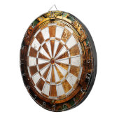 Rusty Steampunk Dartboard Dartbord (Voorkant Rechts)