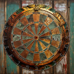 Rusty Steampunk Dartboard Dartbord<br><div class="desc">Dompel jezelf onder in de boeiende wereld van steampunk esthetiek met ons Rusty Dartboard. Dit unieke ontwerp combineert de rustieke charme van antiek tandwielen en uurwerkelementen en creëert een industrieel en geïnspireerd meesterwerk. Voeg een vleugje mechanische allure toe aan je ruimte met dit steampunk dartboard, en combineer functionaliteit met de...</div>