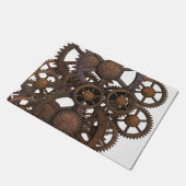 Rusty Steampunk Metal Gears Deurmat (Schuin)