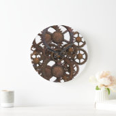 Rusty Steampunk Metal Gears Grote Klok (Huis)