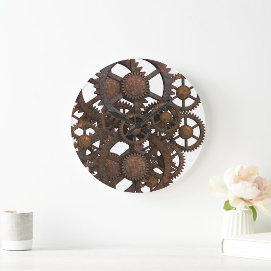 Rusty Steampunk Metal Gears Grote Klok (Huis)