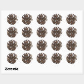 Rusty Steampunk Metal Gears Ronde Sticker (Vel)