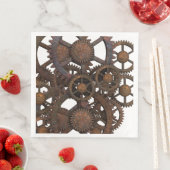 Rusty Steampunk Metal Gears Servet (Insitu)