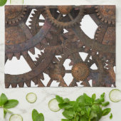 Rusty Steampunk Metal Gears Theedoek (Gevouwen)