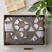 Rusty Steampunk Metal Gears Tissuepapier (Geschenk)