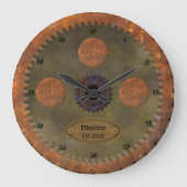 Rusty Steampunk Persoonlijke klok (Voorkant)