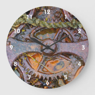 Rusty steampunkmachines grote klok