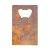 Rusty Steel Monogram Creditkaart Flessenopener (Achterkant)