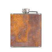 Rusty Steel Monogram Heupfles (Achterkant)